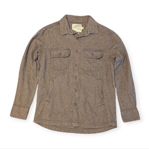 Grayers Shirt Jacket 100% Cotton Brown Men's Medium
